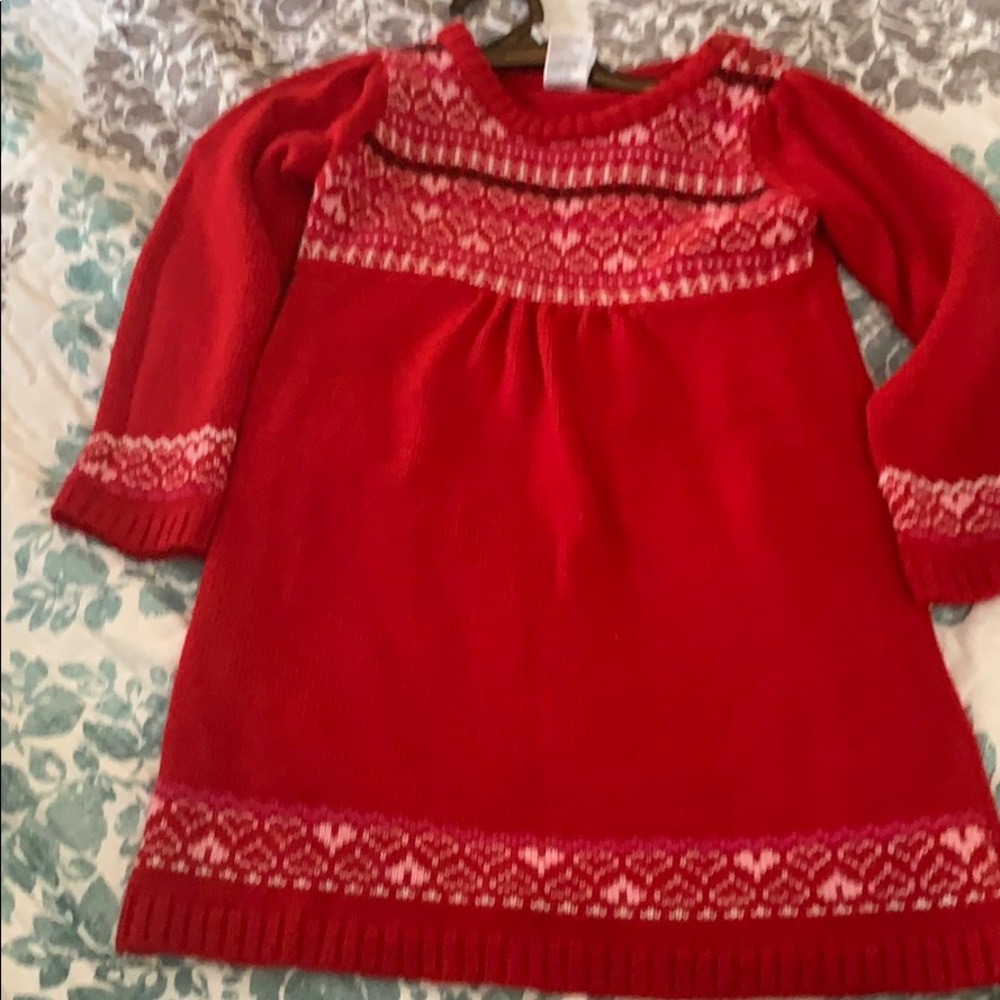 Red Sweater dress